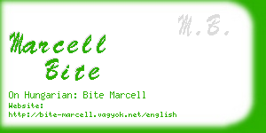 marcell bite business card